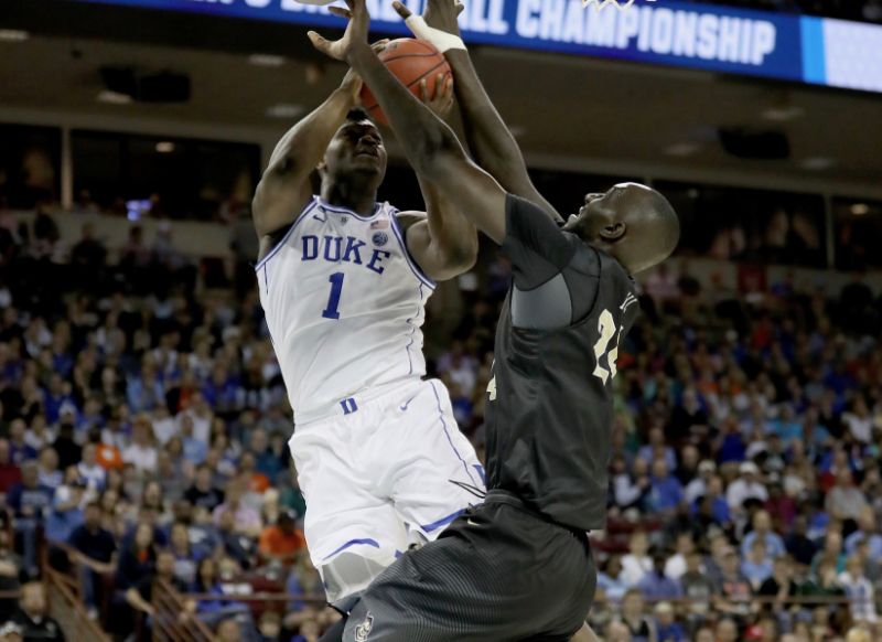 NCAA tournament Second Round Tacko Fall Fights Zion Williamson in Duke's Victory Over UCF