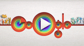 Google Doodle celebrating 50 year of LGBTQ+ Pride History and Identity with Interactive Video