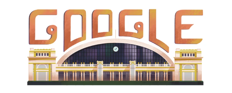 Hua Lamphong Google Doodle Marks 103rd Anniversary of Bangkok Railway Station