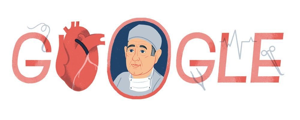 René Favaloro-Google Doodle celebrates pioneering Argentinian surgeon's 96th birthday