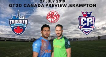 Toronto Nationals vs Edmonton Royals, Global T20 Canada 2019 – Preview, Prediction, Dream11 Fantasy Cricket Tips, Predicted XI and Team Squads
