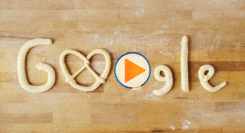 Google Doodle Celebrating the Pretzel!