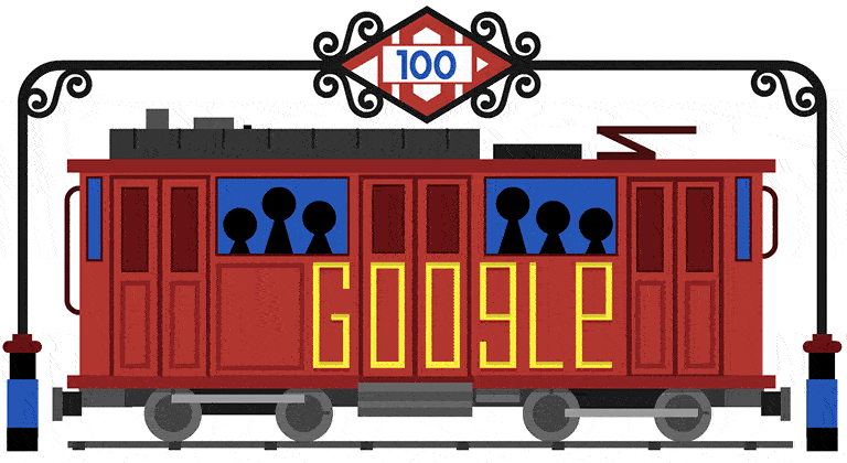 100th anniversary of metro de madrid google doodle