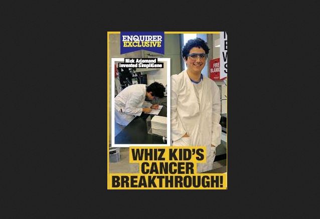 WHIZ KID’S CANCER BREAKTHROUGH!