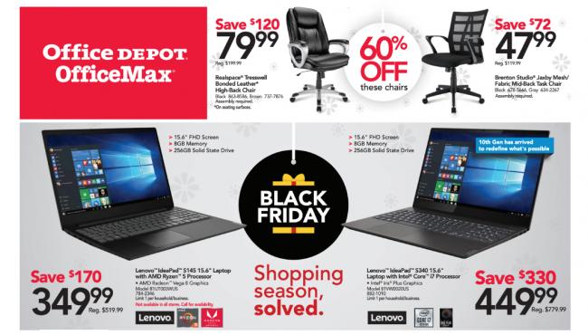 Office Depot And Office Max Drop Black Friday 2019 Ad