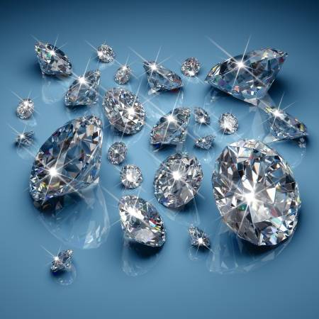 bunch of diamonds
