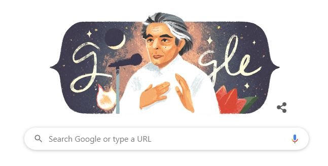 Kaifi Azmi Google Doodle