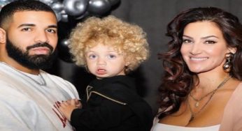 Drake shared photographs of his and Sophie Brussaux’s child Adonis with message