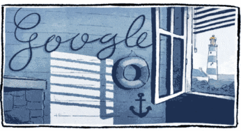 Celebrating the Marinière: Google animated Doodle honors Breton shirt, French blue-and-white-striped shirt