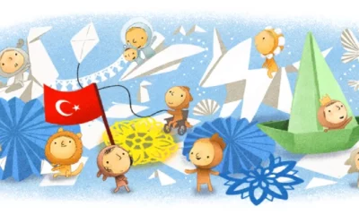 Google Doodle celebrates National Sovereignty and Childrens Day 2020 in Turkey
