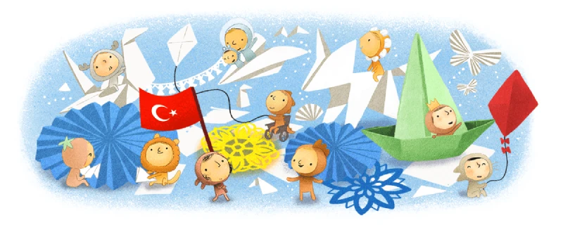 Google Doodle celebrates National Sovereignty and Childrens Day 2020 in Turkey