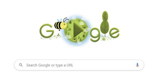 Google doodle on Earth Day 2020