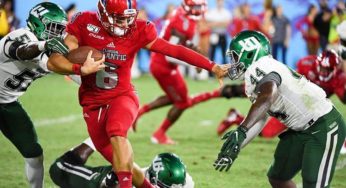 Wagner College Inside Linebacker Tre Hubbard has breakout game Versus Florida Atlantic University