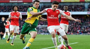 Arsenal vs Norwich City: Arsenal team squad