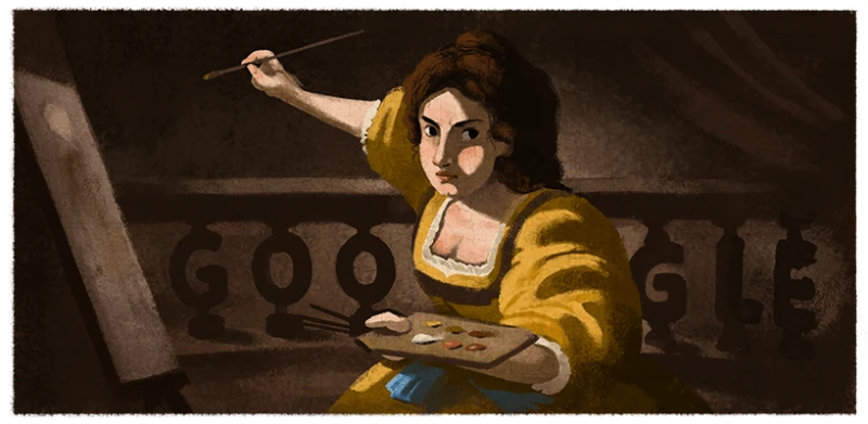 Artemisia Gentileschi Google Doodle