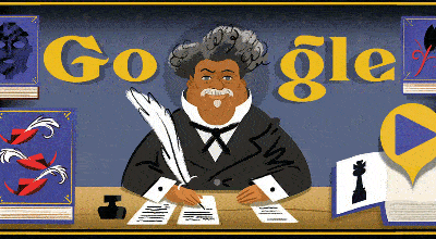 celebrating alexandre dumas google doodle
