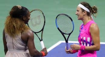 Serena Williams annoyed with Victoria Azarenka at US Open semifinals, briefly stopping offer for record 24th Grand Slam title