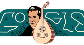 Google Doodle Celebrates Arabic Music Composer and King of the Oud Farid al-Atrash’s 110th birthday