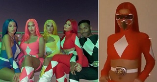 Kylie Jenner as the red Power Ranger