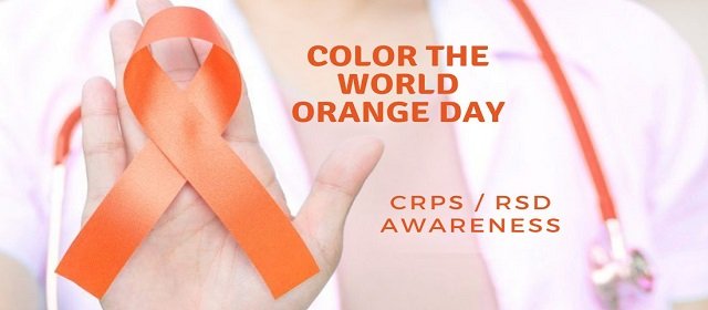The first Monday in November is committed to producing an awareness of Complex Regional Pain Syndrome CRPS and Reflex Sympathetic Dystrophy RSD with Color the World Orange Day.