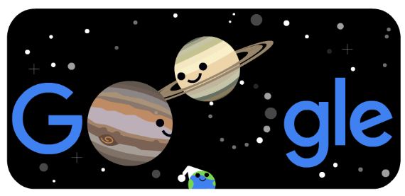 Google Doodle Celebrates Summer and Winter Solstice 2020 and The Great Conjunction at Northern Hemisphere and Southern Hemisphere