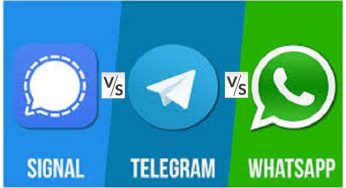 What is the security differences between Signal, Telegram, and WhatsApp messaging apps