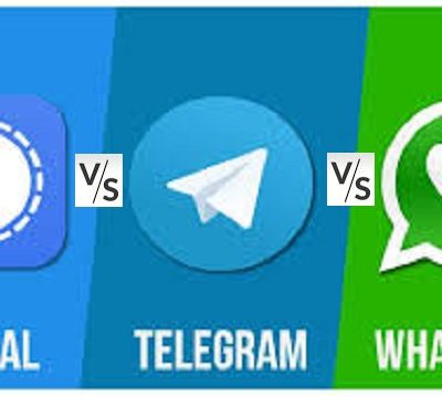 What is the security differences between Signal Telegram and WhatsApp messaging apps