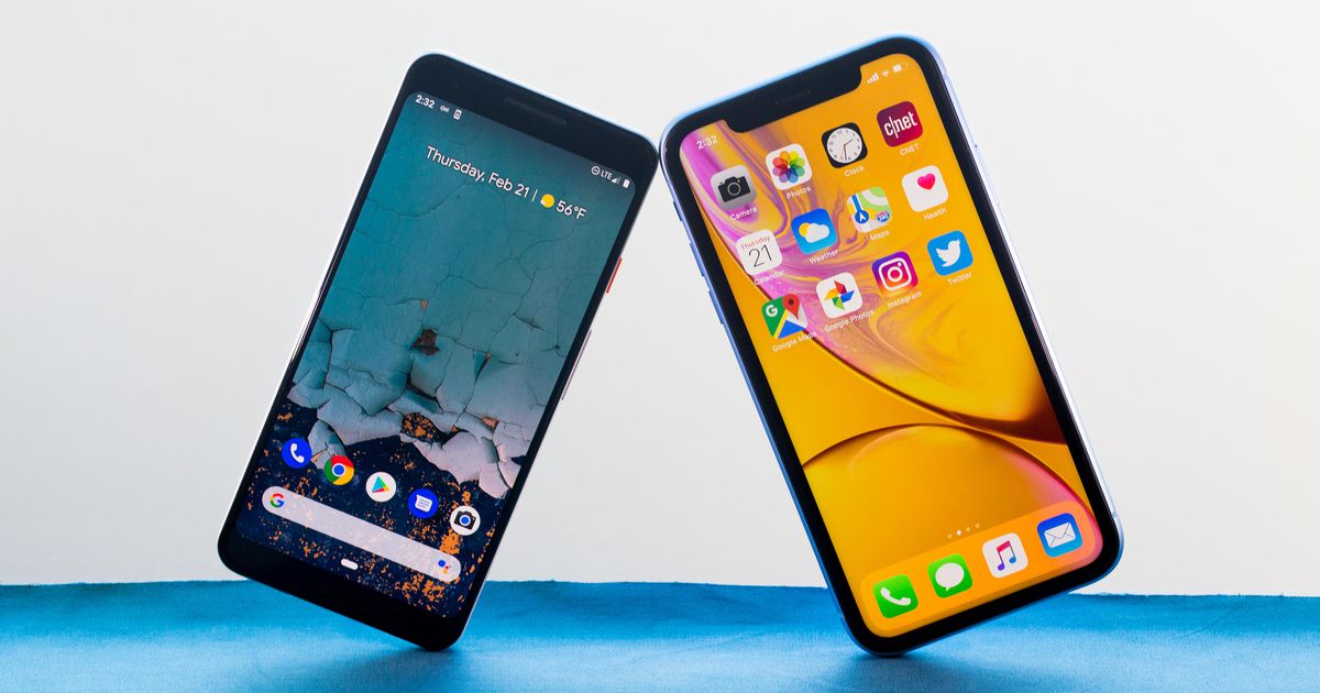 iphone xr and pixel 3 5