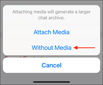 4 Tap Without Media from WhatsApp