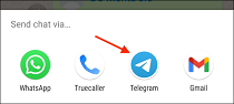 6 Select Telegram From Share Sheet