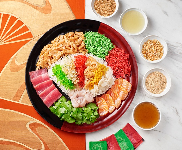 Google Doodle celebrates a Cantonese style raw fish salad Yusheng Yee Sang or Yuu Sahng 魚生 also known as lo sahng Cantonese for 撈生 or 捞生 on February 18 2021.