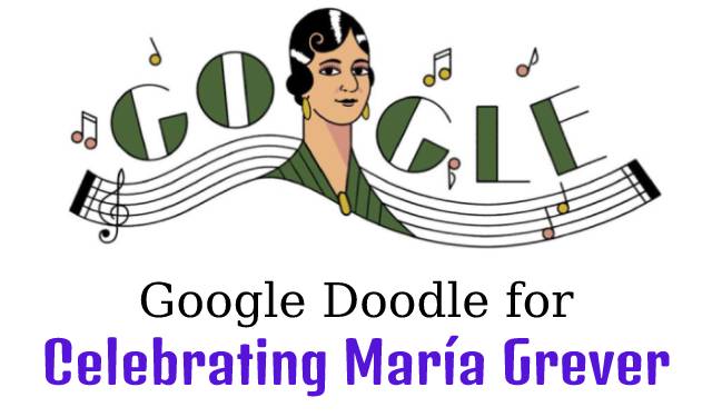 Google Doodle for Celebrating Maria Grever