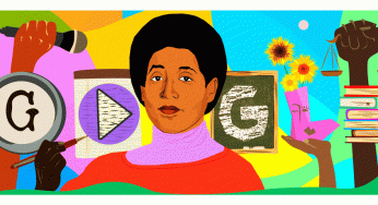Google slideshow Doodle celebrates American civil rights activist and feminist Audre Lorde’s 87th birthday