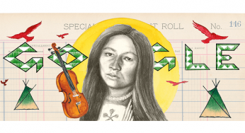 Google Doodle Celebrates American Writer Zitkala-Sa’s 145th Birthday