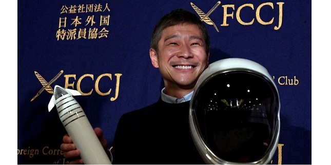 Japanese billionaire Yusaku Maezawa looks for volunteers for SpaceX flight around the moon