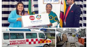 CHITWAN MALHOTRA REINFORCES COVID-19 RESPONSE THROUGH DONATION OF AMBULANCES TO THE FIRST LADY OF ZIMBABWE.