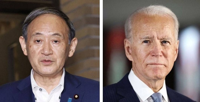 Yoshihide Suga and Joe Biden to insist Senkaku Islands fall under Japan U.S. security agreement