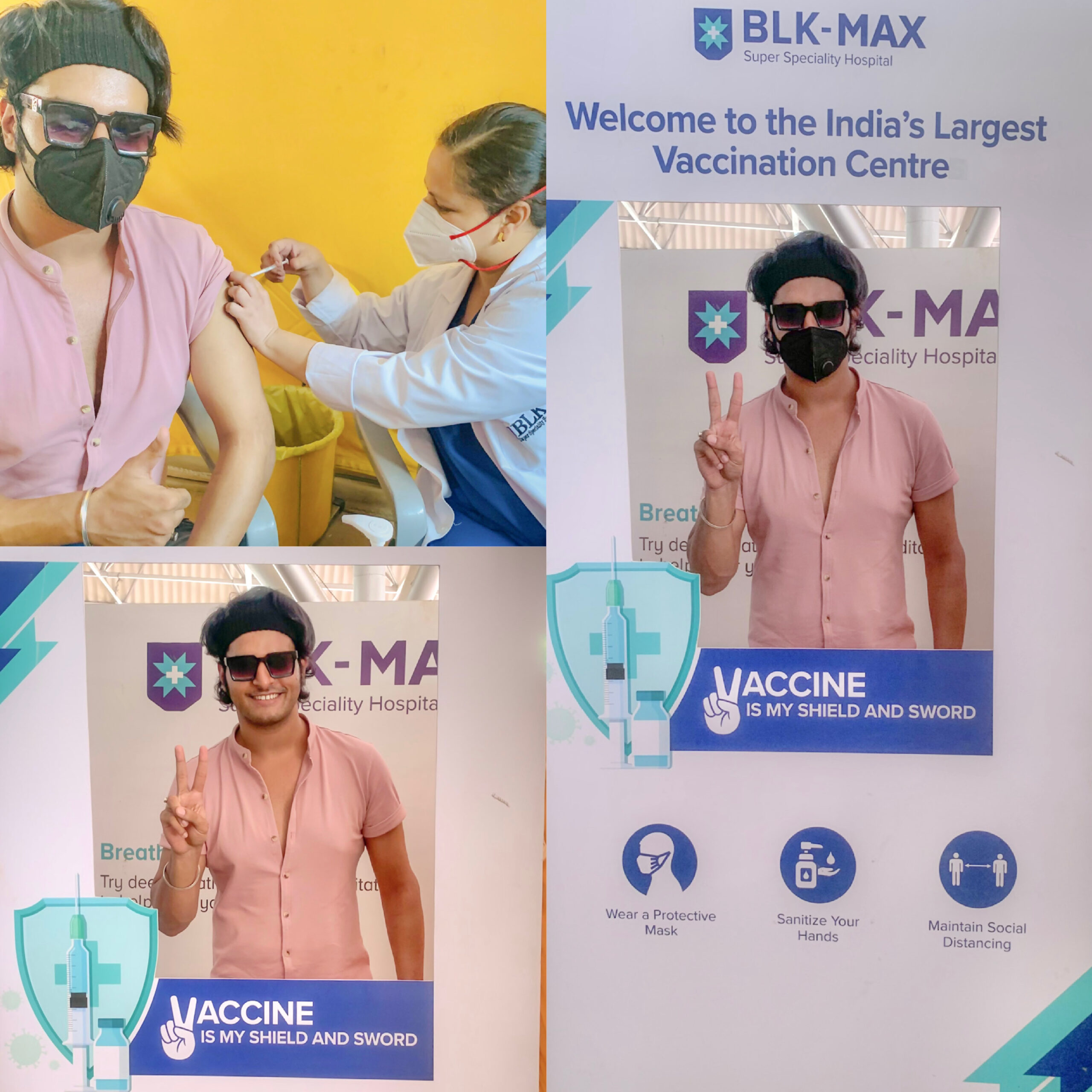 Raghav vaccinated