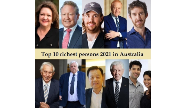 Top 10 richest persons 2021 in Australia Rich List