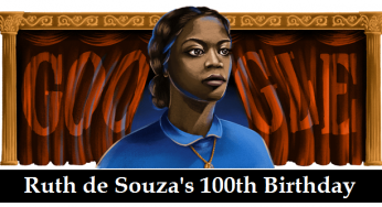 Google Doodle celebrates the 100th birthday of Brazilian actress Ruth de Souza