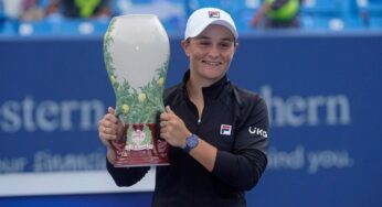 Australian tennis player Ash Barty concentrates on US Open after winning the fifth title of the year in Cincinnati Open