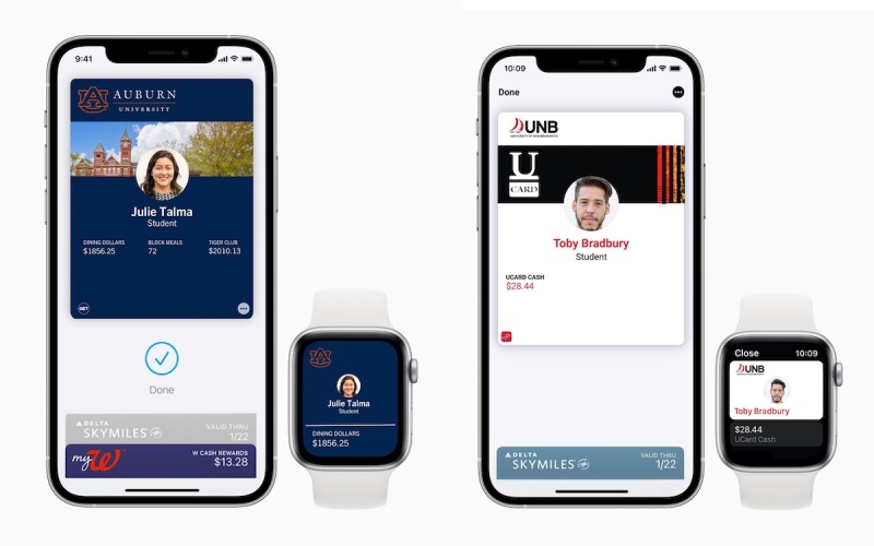 Mobile student IDs adds to the Apple Wallet app on iPhone and Apple Watch in Canada and US universities