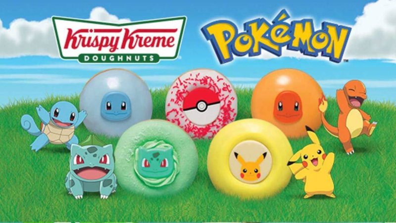 Pokémon and Krispy Kreme are working together for their 25th anniversary with Pokémon themed icing doughnuts