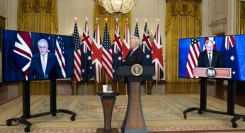The US, UK, and Australia declare a security partnership ‘AUKUS’ which allow Australia to assemble nuclear-powered submarines