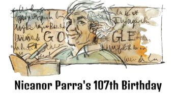 Nicanor Parra: Google Doodle celebrates Chilean poet and physicist’s 107th birthday