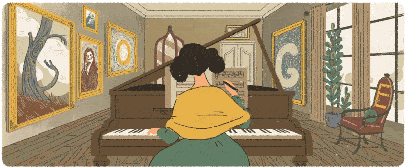 Fanny Mendelssohn Hensel Google Doodle