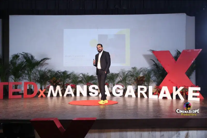 Manny Anchan The author entrepreneur and TEDx speaker from India whos inspiring impressionable minds with his recent Tedx talk also known as Happiness Maverick of India