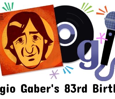giorgio gaber 83rd birthday google doodle