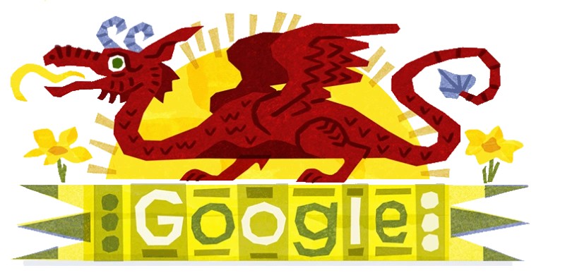 st david day 2022 google doodle