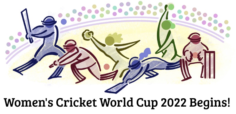 womens-cricket-world-cup-2022-begins-google-doodle